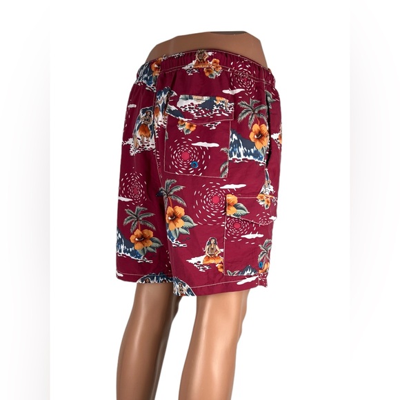 Tommy Bahama Mens XL Swim Shorts Floral Red Nylon Relax Beach Vacation EUC - Picture 5 of 10